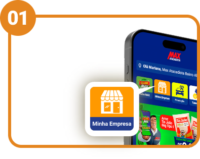 Etapa 01: Clique na aba 'Minha Empresa'