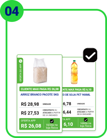 Etapa 04: Ative as ofertas e descontos do seu interesse